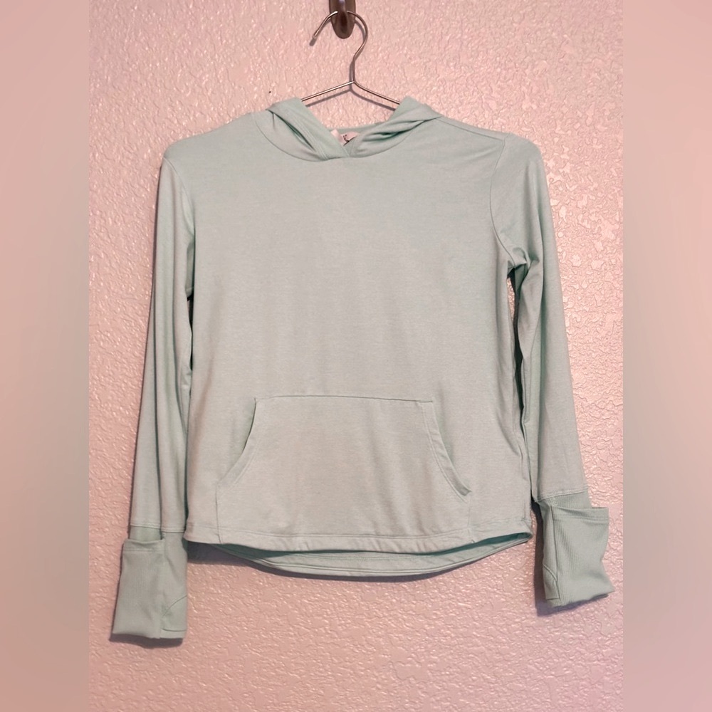 Athleta Kids Mint Green Hoodie - Girl M/8-10